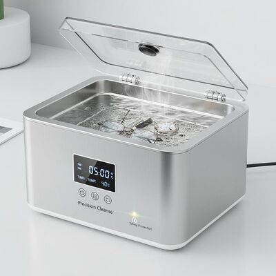 Ультразвуковая ванна для настольного использования с защитой и резервуаром из нержавеющей стали для очистки прецизионного оборудования